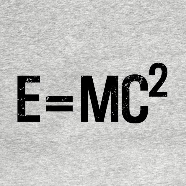 E=MC2 Black by Thinkerman